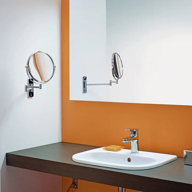 Duravit D-Code Magnifying Cosmetic Mirror 1 Duravit D-Code Magnifying Cosmetic Mirror
