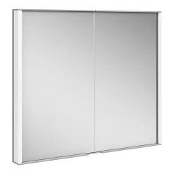 Keuco Royal Match 800mm Semi-Recessed LED Illuminated Mirror Cabinet