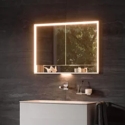 Keuco Royal Lumos 1000mm Semi-Recessed LED Illuminated Mirror Cabinet