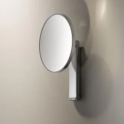 Keuco ILook Move Round Non-Illuminated Cosmetic Mirror - Chrome -Hudson Reed Sales 17612010000 d2