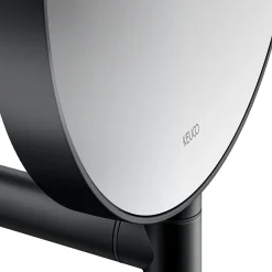 Keuco Plan Wall Mounted Cosmetic Mirror - Black -Hudson Reed Sales 17649370002 d3