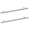 2 X Arezzo Industrial Style Knurled 'T' Chrome Handles (192mm Centres)