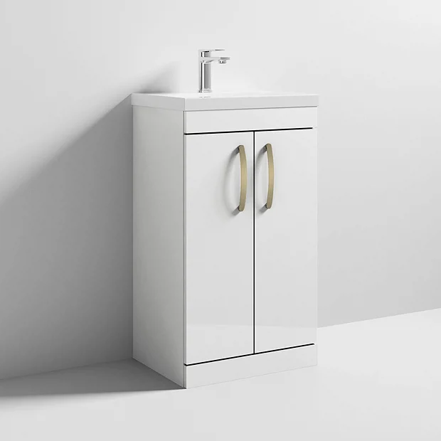 Klyn Bathroom 2 X Brooklyn Brushed Brass Additional Bar Handles - L210mm (196mm Centres) 3 Klyn Bathroom 2 X Brooklyn Brushed Brass Additional Bar Handles - L210mm (196mm Centres) - Image 3
