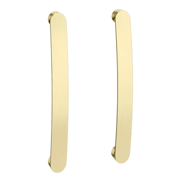 Klyn Bathroom 2 X Brooklyn Brushed Brass Additional Bar Handles - L210mm (196mm Centres) 2 Klyn Bathroom 2 X Brooklyn Brushed Brass Additional Bar Handles - L210mm (196mm Centres) - Image 2