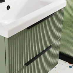 2 X Venice Matt Black Medium Pull Handles 300mm -Hudson Reed Sales 2xh225 d1