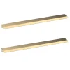 2 X Venice Brushed Brass Medium Pull Handles 300mm