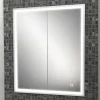 HIB Vanquish 60 Recessed LED Aluminium Mirror Cabinet