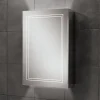 HIB Edge 50 LED Illuminated Aluminium Mirror Cabinet