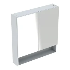 Geberit Selnova Square S 588mm White 2-Door Mirror Cabinet 5 Geberit Selnova Square S 588mm White 2-Door Mirror Cabinet -Hudson Reed Sales 501.264.00.1 d1