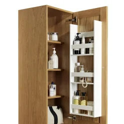 Miller - New York Tall Cabinet With Door Storage & Drawers - White -Hudson Reed Sales 594h2 d1nnn