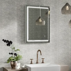 HIB Spectre 50 LED Illuminated Rectangular Mirror -Hudson Reed Sales 79510000 d1