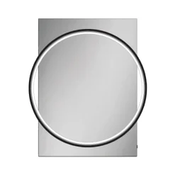 HIB Solas 60 LED Illuminated Mirror (Matt Black Frame)