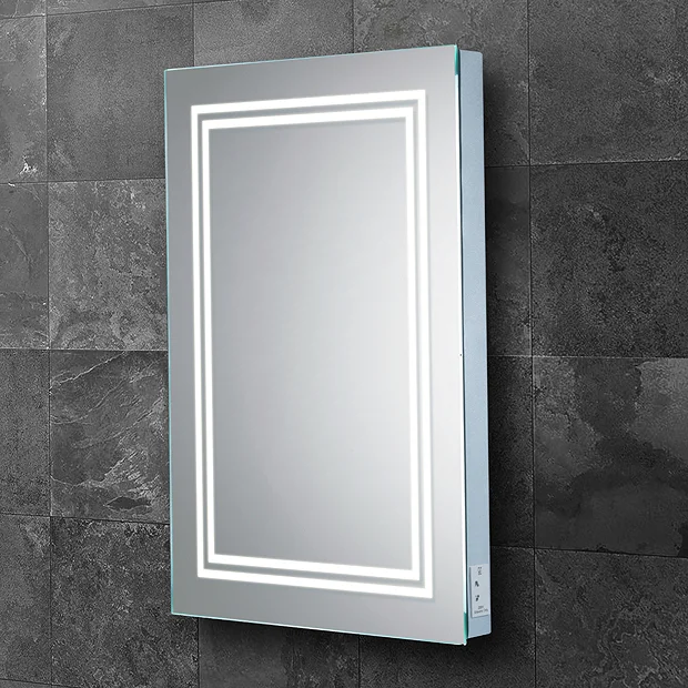 HIB Boundary 50 LED Ambient Rectangular Mirror 2 HIB Boundary 50 LED Ambient Rectangular Mirror - Image 2