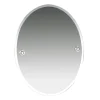 Miller Oslo 400 X 505mm Polished Nickel Oval Bevelled Mirror