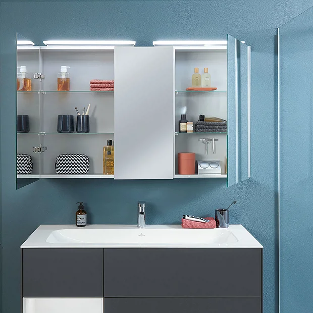 Villeroy & Boch Villeroy And Boch H746 X W1007mm My View One LED Illuminated Mirror Cabinet 3 Villeroy & Boch Villeroy And Boch H746 X W1007mm My View One LED Illuminated Mirror Cabinet - Image 3