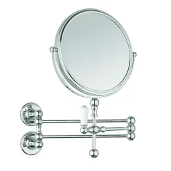 Urlington Bathroom Burlington Traditional Cosmetic Wall Mirror - Chrome
