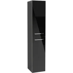 Villeroy & Boch Villeroy And Boch Avento Crystal Black Wall Hung Tall Cabinet