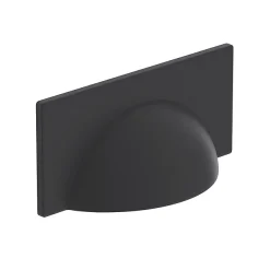 Heritage Bathroom Heritage Black Cup Handle 64mm