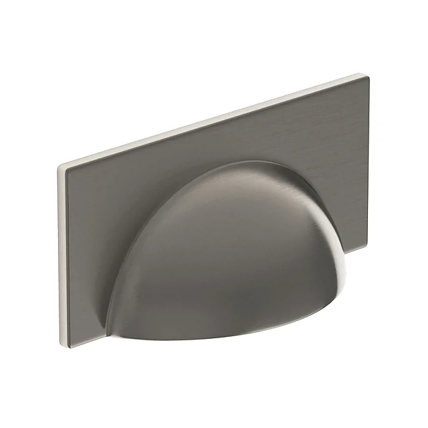 Heritage Bathroom Heritage Brushed Nickel Cup Handle 64mm 1 Heritage Bathroom Heritage Brushed Nickel Cup Handle 64mm