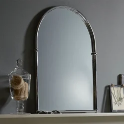 Heritage Bathroom Heritage - Arched Mirror - Chrome -Hudson Reed Sales ahc09 d1