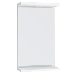 Alaska 450mm Illuminated Mirror (High Gloss White - Depth 170mm)