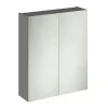 Victorian Plumbing Apollo2 600mm Gloss Grey 50/50 Mirror Unit