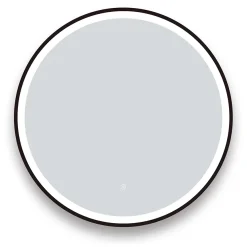 Arezzo Matt Black 700mm Round LED Illuminated Anti-Fog Bathroom Mirror 6 Arezzo Matt Black 700mm Round LED Illuminated Anti-Fog Bathroom Mirror -Hudson Reed Sales arzim09mb d1