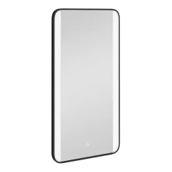 Arezzo Matt Black 600 X 1200mm Rectangular LED Illuminated Anti-Fog Bathroom Mirror 7 Arezzo Matt Black 600 X 1200mm Rectangular LED Illuminated Anti-Fog Bathroom Mirror -Hudson Reed Sales az2212mb nd2