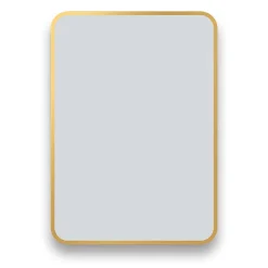 Arezzo Brushed Brass 700 X 500 Rectangular Mirror 5 Arezzo Brushed Brass 700 X 500 Rectangular Mirror -Hudson Reed Sales az57cvbb d1