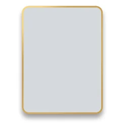 Arezzo Brushed Brass 800 X 600 Rectangular Mirror -Hudson Reed Sales az68cvbb d1