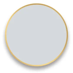Arezzo Brushed Brass 600mm Round Mirror -Hudson Reed Sales az6brmbb d1