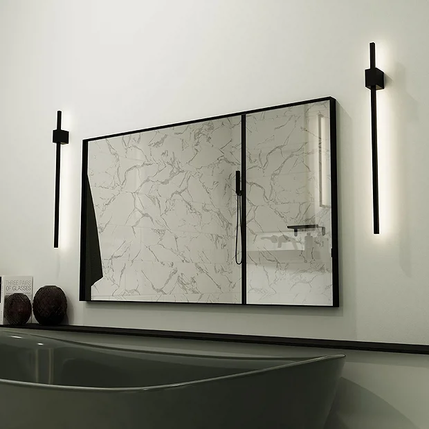 Arezzo Black 600 X 800mm Rectangular Mirror 3 Arezzo Black 600 X 800mm Rectangular Mirror - Image 3