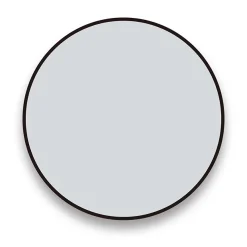 Arezzo Matt Black 700mm Round Mirror -Hudson Reed Sales az7brm d2