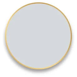 Arezzo Brushed Brass 700mm Round Mirror -Hudson Reed Sales az7brmbb d1