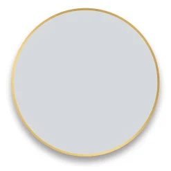 Arezzo Brushed Brass 800mm Round Mirror