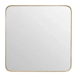 Arezzo Medium 400 X 400 Gold Frame Square Wall Mirror -Hudson Reed Sales azm842 d1