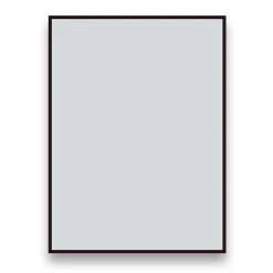 Arezzo Matt Black Square Edge Framed Bathroom Mirror - 800 X 600mm -Hudson Reed Sales azs68mb d1