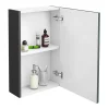 Klyn Bathroom Brooklyn 450mm Gloss Grey Bathroom Mirror Unit