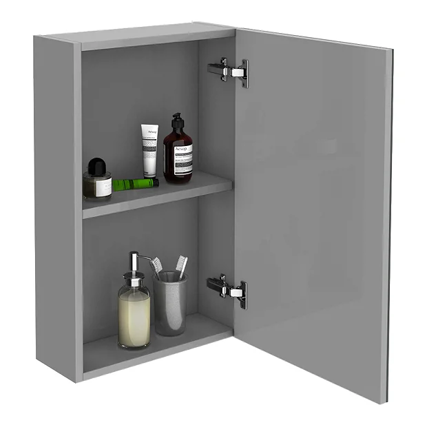 Klyn Bathroom Brooklyn 450mm Grey Mist Bathroom Mirror Unit 1 Klyn Bathroom Brooklyn 450mm Grey Mist Bathroom Mirror Unit
