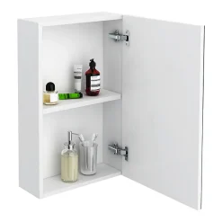 Klyn Bathroom Brooklyn 450mm Gloss White Bathroom Mirror Unit