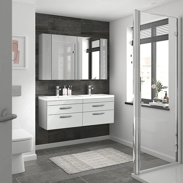 Klyn Bathroom Brooklyn 600mm Grey Mist Bathroom Mirror & Fascia Cabinet 3 Klyn Bathroom Brooklyn 600mm Grey Mist Bathroom Mirror & Fascia Cabinet - Image 3