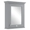 Bayswater Plummett Grey 600mm Mirror Wall Cabinet