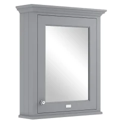 Bayswater Plummett Grey 600mm Mirror Wall Cabinet