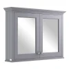 Bayswater Plummett Grey 1050mm Mirror Wall Cabinet