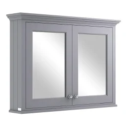 Bayswater Plummett Grey 1050mm Mirror Wall Cabinet