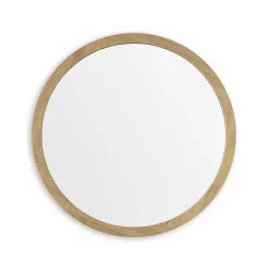 EcoDelux 600mm Bamboo Frame Round Mirror -Hudson Reed Sales bmb60mir d1
