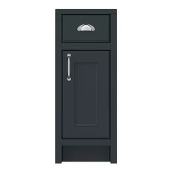 Chatsworth Graphite Cupboard Unit 300mm Wide X 435mm Deep -Hudson Reed Sales c300blk n d1
