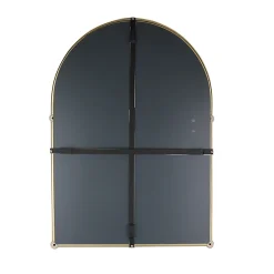 Chatsworth Traditional 700 X 490mm Arched Mirror With Glass Shelf - Brushed Brass -Hudson Reed Sales chtbbm detail1