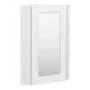 Chatsworth Corner Mirror Cabinet White