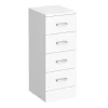 Cove 300x330mm White 4 Drawer Unit